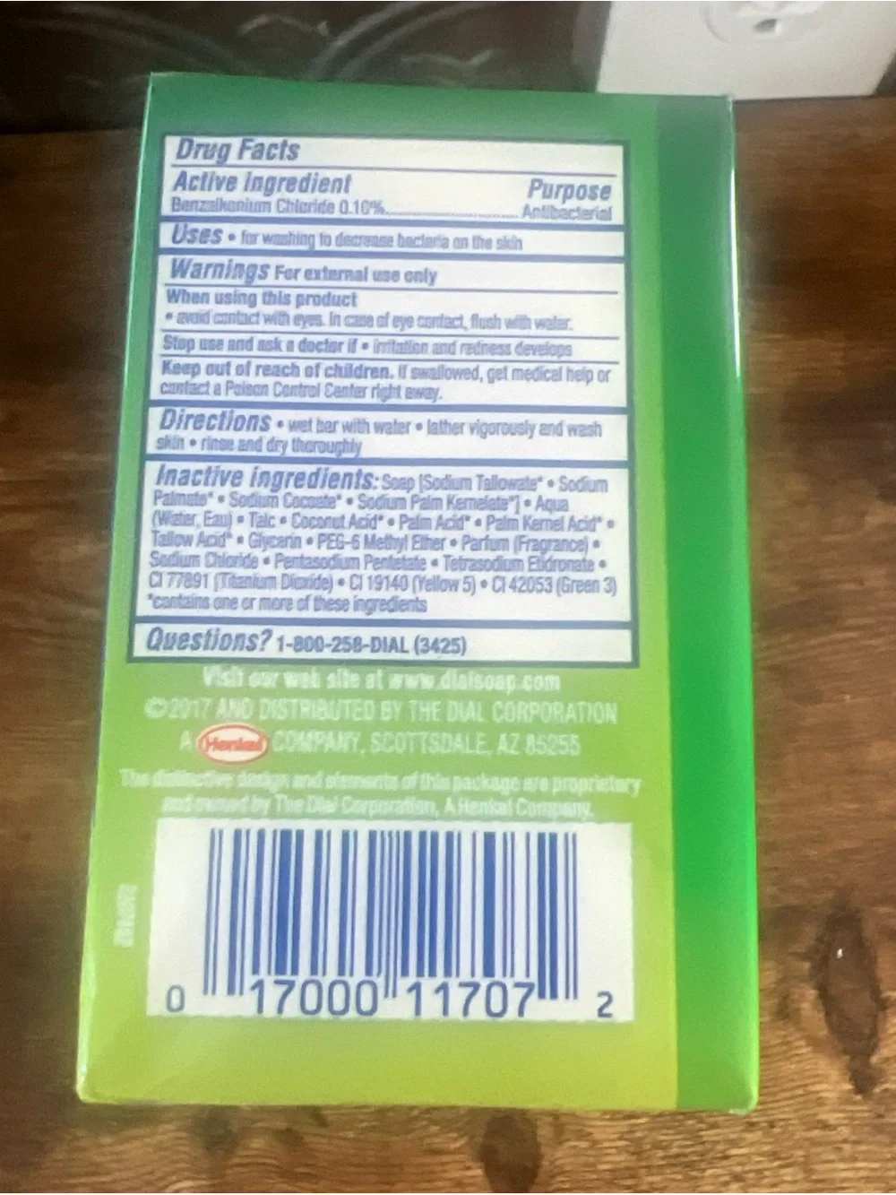 Dial Mountain Fresh Antibacterial Deodorant Bar Soap 6 Pack 3.2oz Discontinued